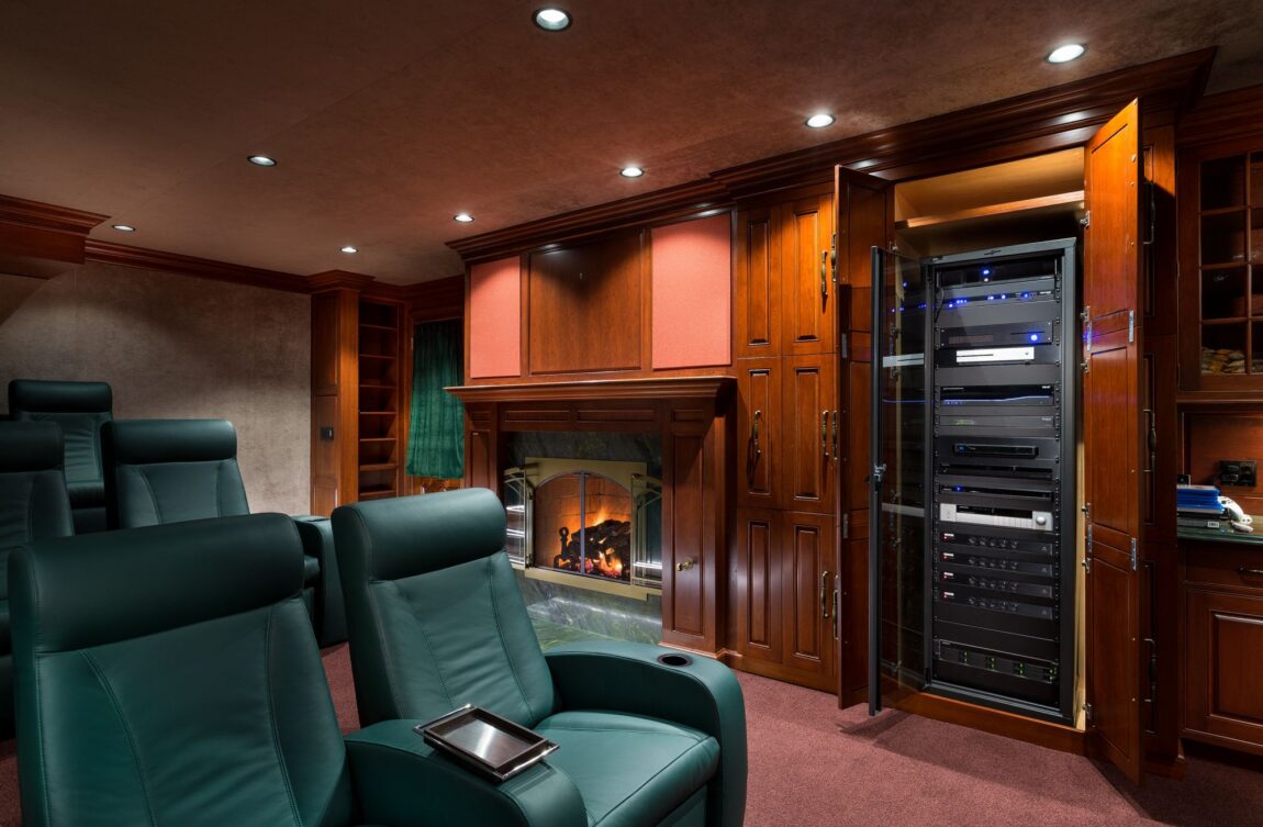home theater rack home automation